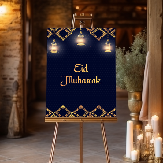 Eid Mubarak Welcome Sign A1, A2, A3 or A4 Ramadan Mubarak Signs Islamic Decorations Hajj Mubarak Sign Muslim Decor Eid Decoration for Kids 0408