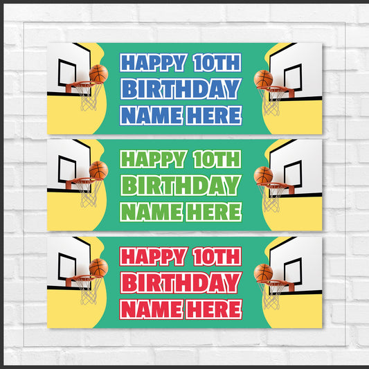 Set of 2 Personalised Birthday Banners - 16th 18th 21st 30th 40th 50th Birthday Party - Celebration - Occasion BBAN-0455