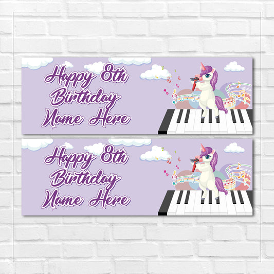 Set of 2 Personalised Birthday Banners - 16th 18th 21st 30th 40th 50th Birthday Party - Celebration - Occasion BBAN-0466