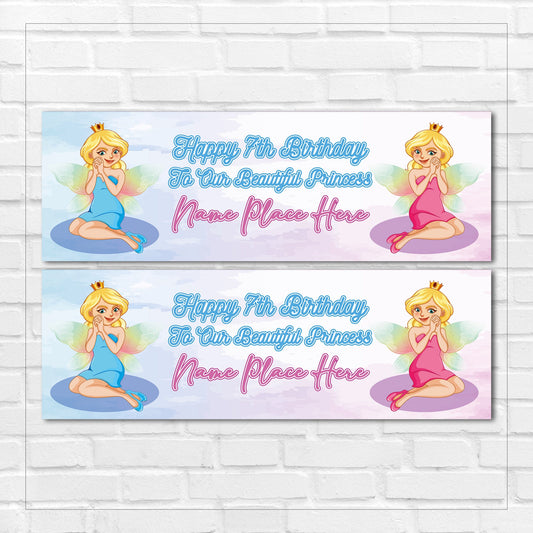 Set of 2 Personalised Birthday Banners - 16th 18th 21st 30th 40th 50th Birthday Party - Celebration - Occasion BBAN-0487