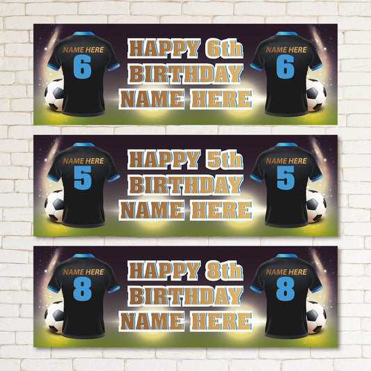 Set of 2 Personalised Birthday Banners - 16th 18th 21st 30th 40th 50th Birthday Party - Celebration - Occasion BBAN-0627