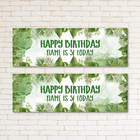 Set of 2 Personalised Birthday Banners - 16th 18th 21st 30th 40th 50th Birthday Party - Celebration - Occasion BBAN-0737