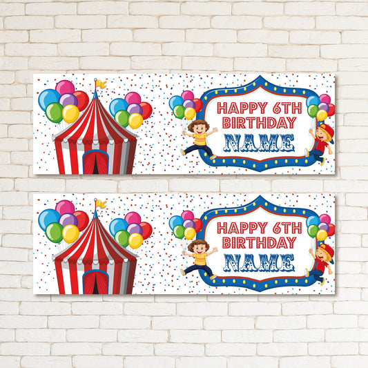 Set of 2 Personalised Birthday Banners - 16th 18th 21st 30th 40th 50th Birthday Party - Celebration - Occasion BBAN-0774