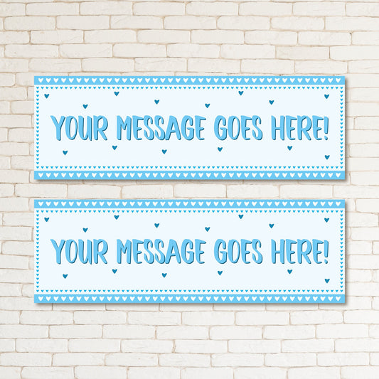 Set of 2 Personalised Birthday Banners - 16th 18th 21st 30th 40th 50th Birthday Party - Celebration - Occasion BBAN-0746