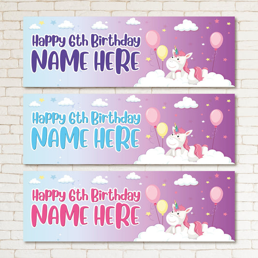 Set of 2 Personalised Birthday Banners - 16th 18th 21st 30th 40th 50th Birthday Party - Celebration - Occasion BBAN-0637