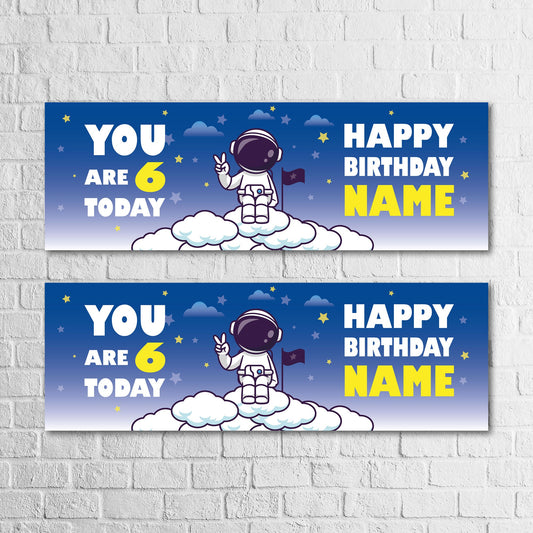 Set of 2 Personalised Birthday Banners - 16th 18th 21st 30th 40th 50th Birthday Party - Celebration - Occasion BBAN-0700