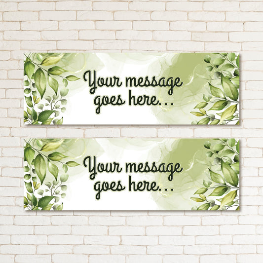 Set of 2 Personalised Birthday Banners - 16th 18th 21st 30th 40th 50th Birthday Party - Celebration - Occasion BBAN-0728