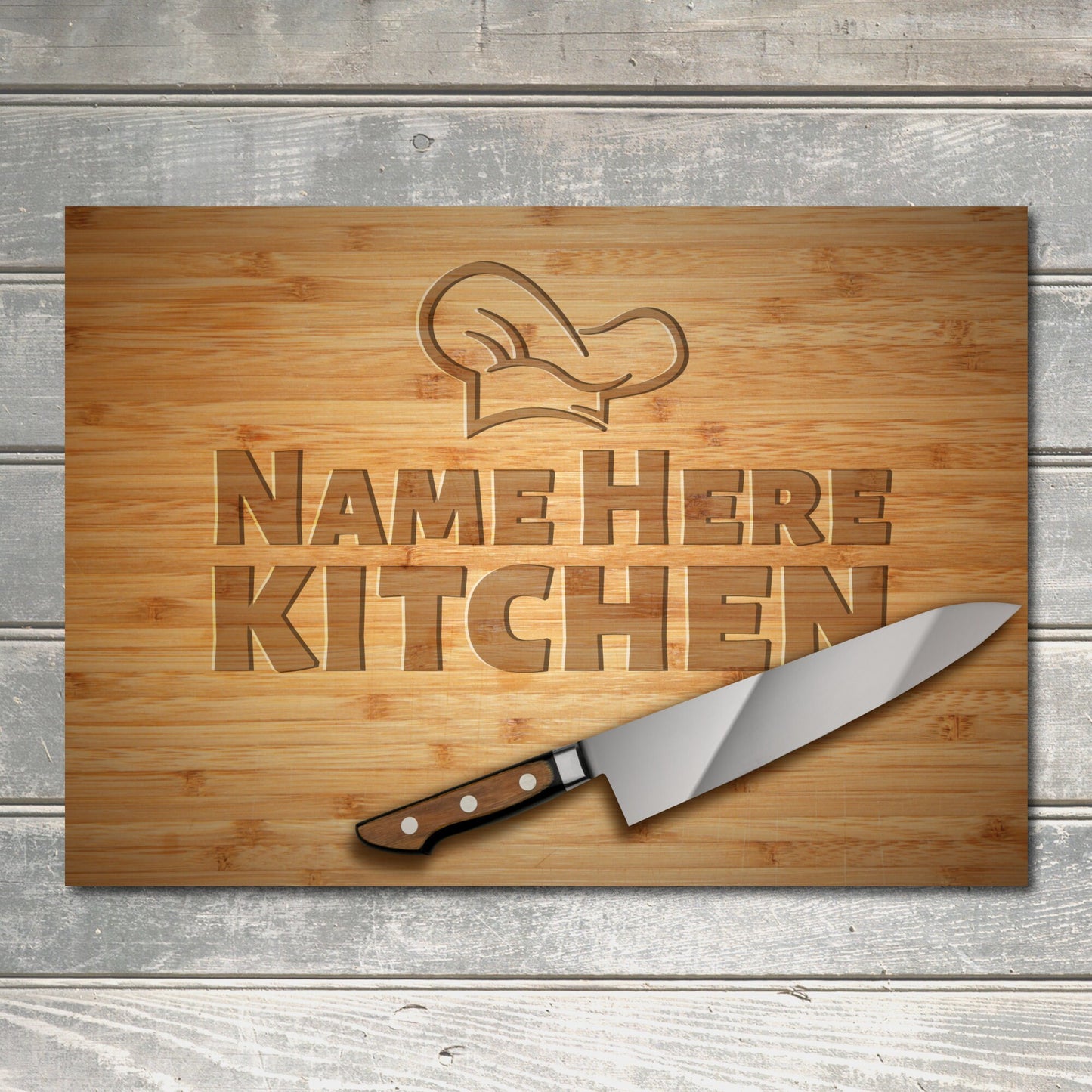 PERSONALISED Kitchen Metal Plaque Custom Sign Home Chef Gift Wall Door Décor 0021