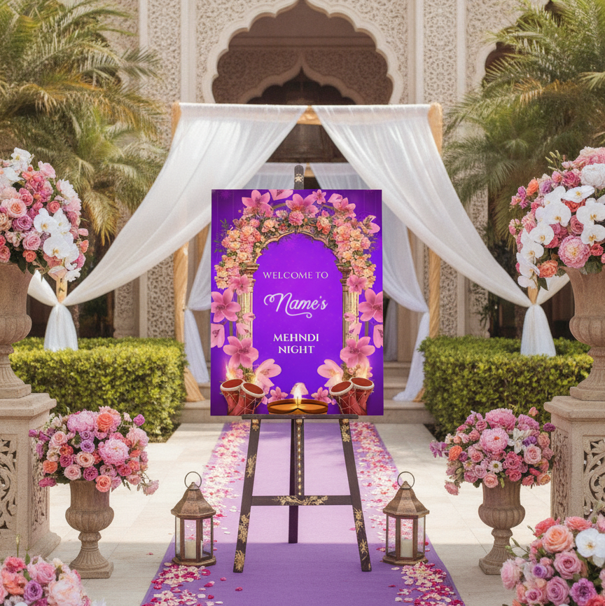 Mehndi Welcome Signs, Mehendi Signs, Umbrella Desi Decor, Mehndi Sign, Indian Decor Sign, Mendhi Umbrella, Henna Sign, Mehendi Welcome