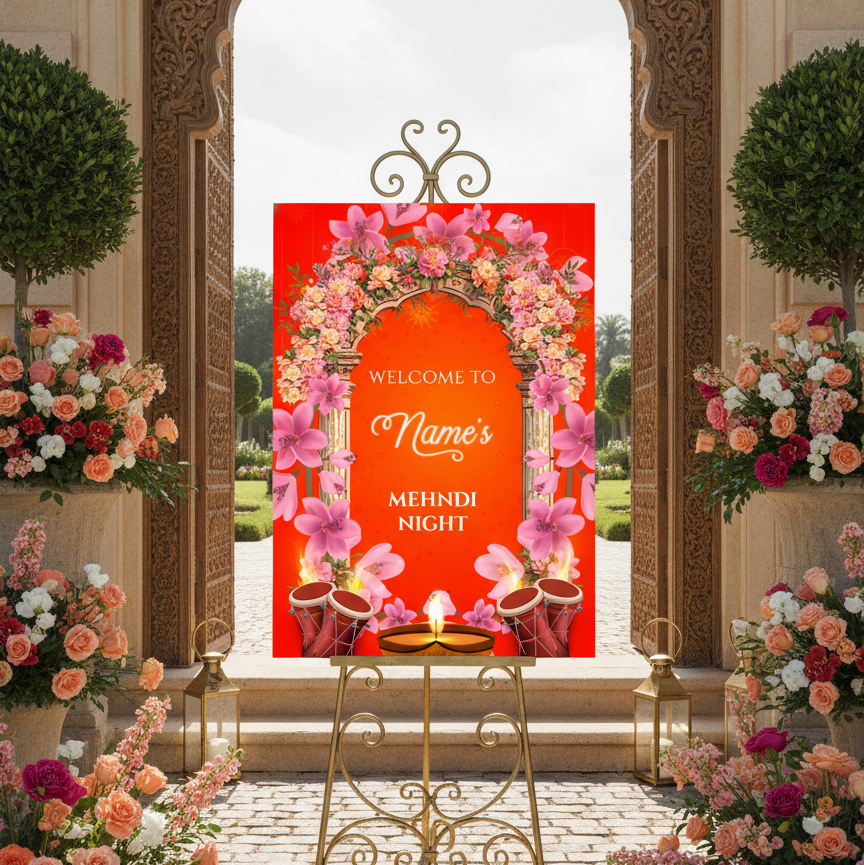 Mehndi Welcome Signs, Mehendi Signs, Umbrella Desi Decor, Mehndi Sign, Indian Decor Sign, Mendhi Umbrella, Henna Sign, Mehendi Welcome