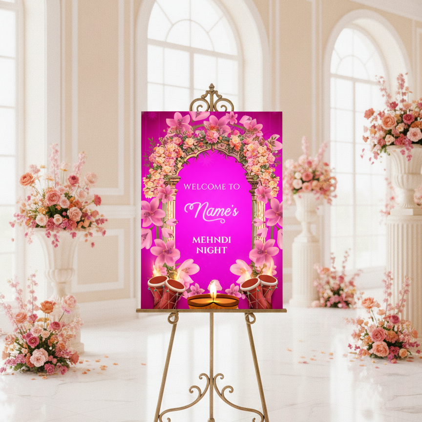 Mehndi Welcome Signs, Mehendi Signs, Umbrella Desi Decor, Mehndi Sign, Indian Decor Sign, Mendhi Umbrella, Henna Sign, Mehendi Welcome