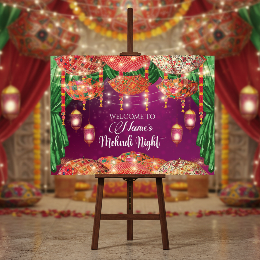 Mehndi Welcome Signs, Mehendi Signs, Umbrella Desi Decor, Mehndi Sign, Indian Decor Sign, Mendhi Umbrella, Henna Sign, Mehendi Welcome
