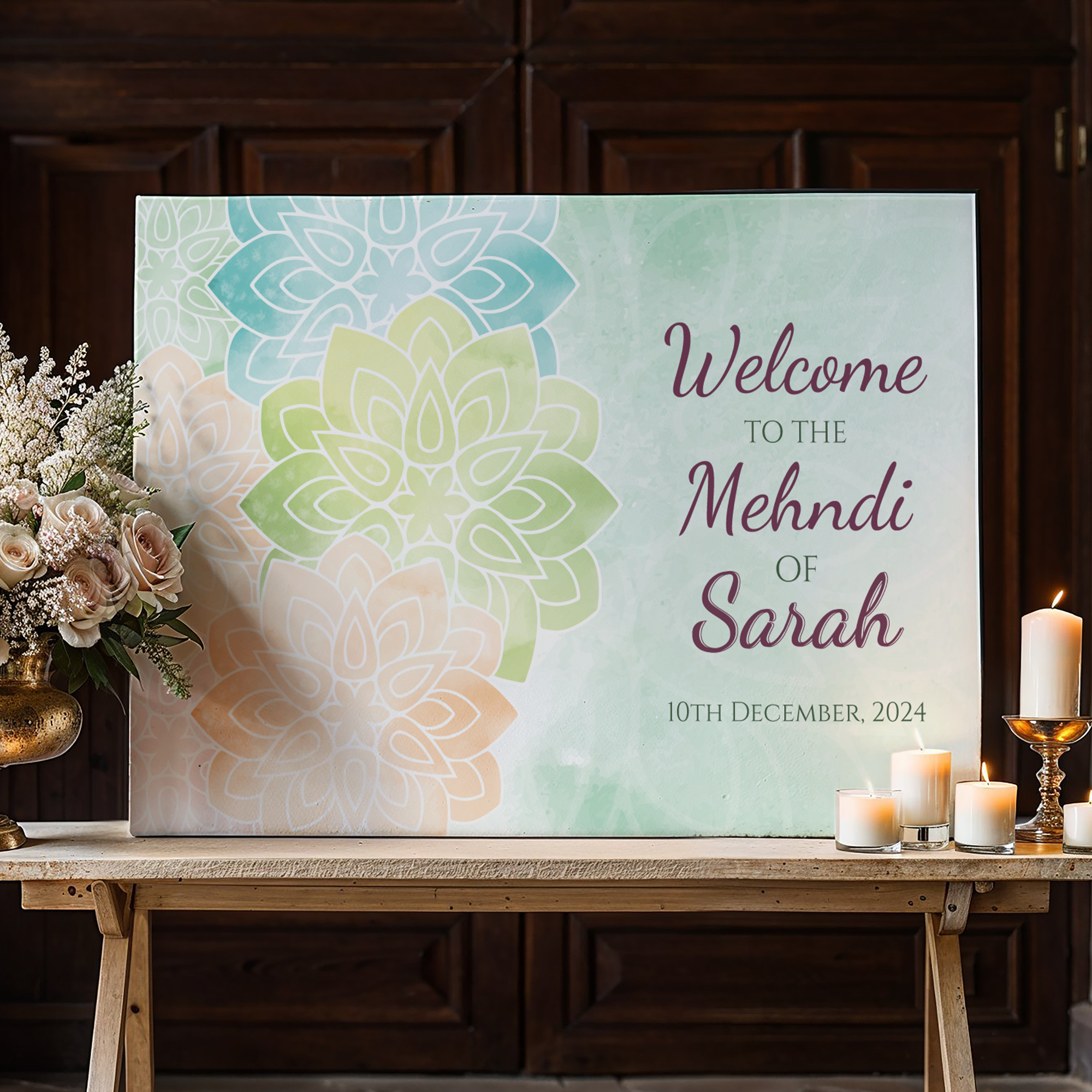 Mehndi Welcome Signs, Mehendi Signs, Umbrella Desi Decor, Mehndi Sign, Indian Decor Sign, Mendhi Umbrella, Henna Sign, Mehendi Welcome