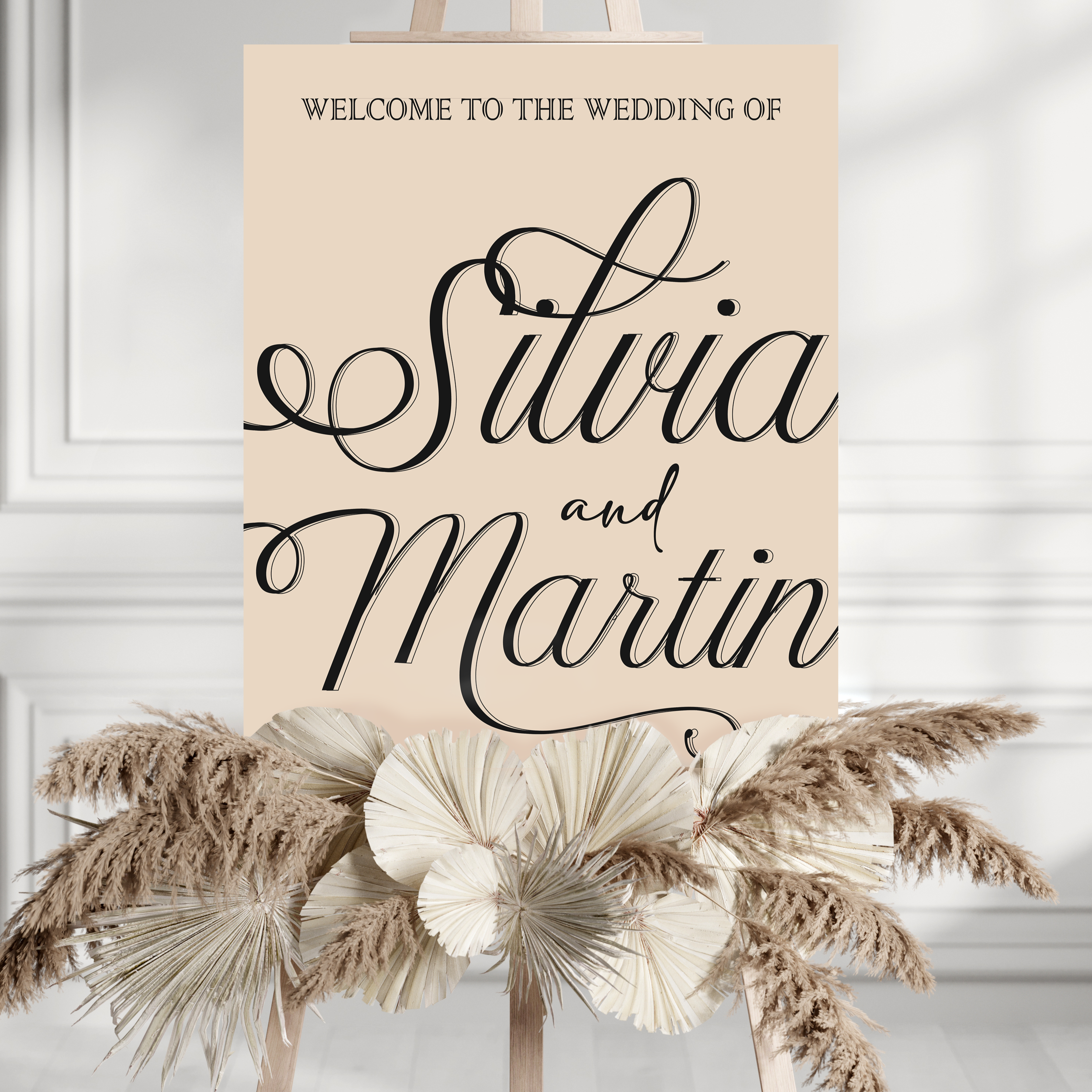 Muted Welcome Wedding Sign, Custom Colours, Minimalist Wedding Welcome Sign, Modern Welcome Sign, Large Welcome Sign, A1, A2, A3 or A4