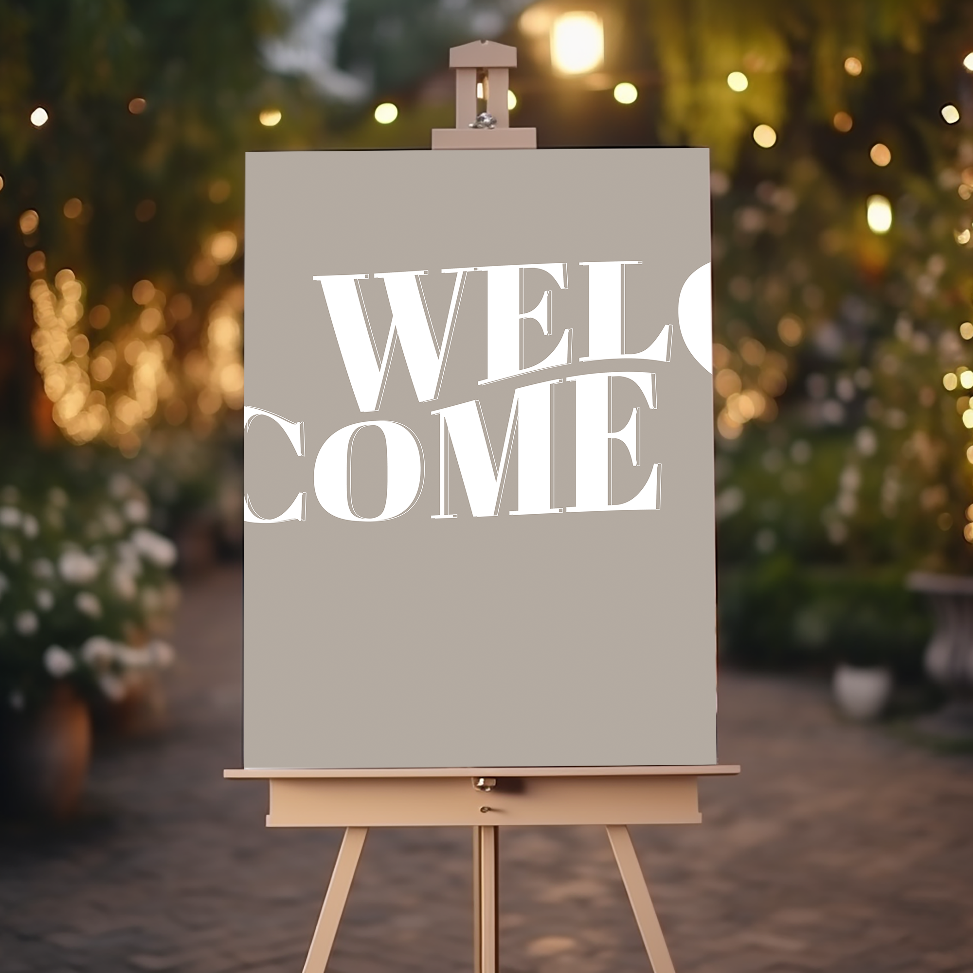Muted Welcome Wedding Sign, Custom Colours, Minimalist Wedding Welcome Sign, Modern Welcome Sign, Large Welcome Sign, A1, A2, A3 or A4