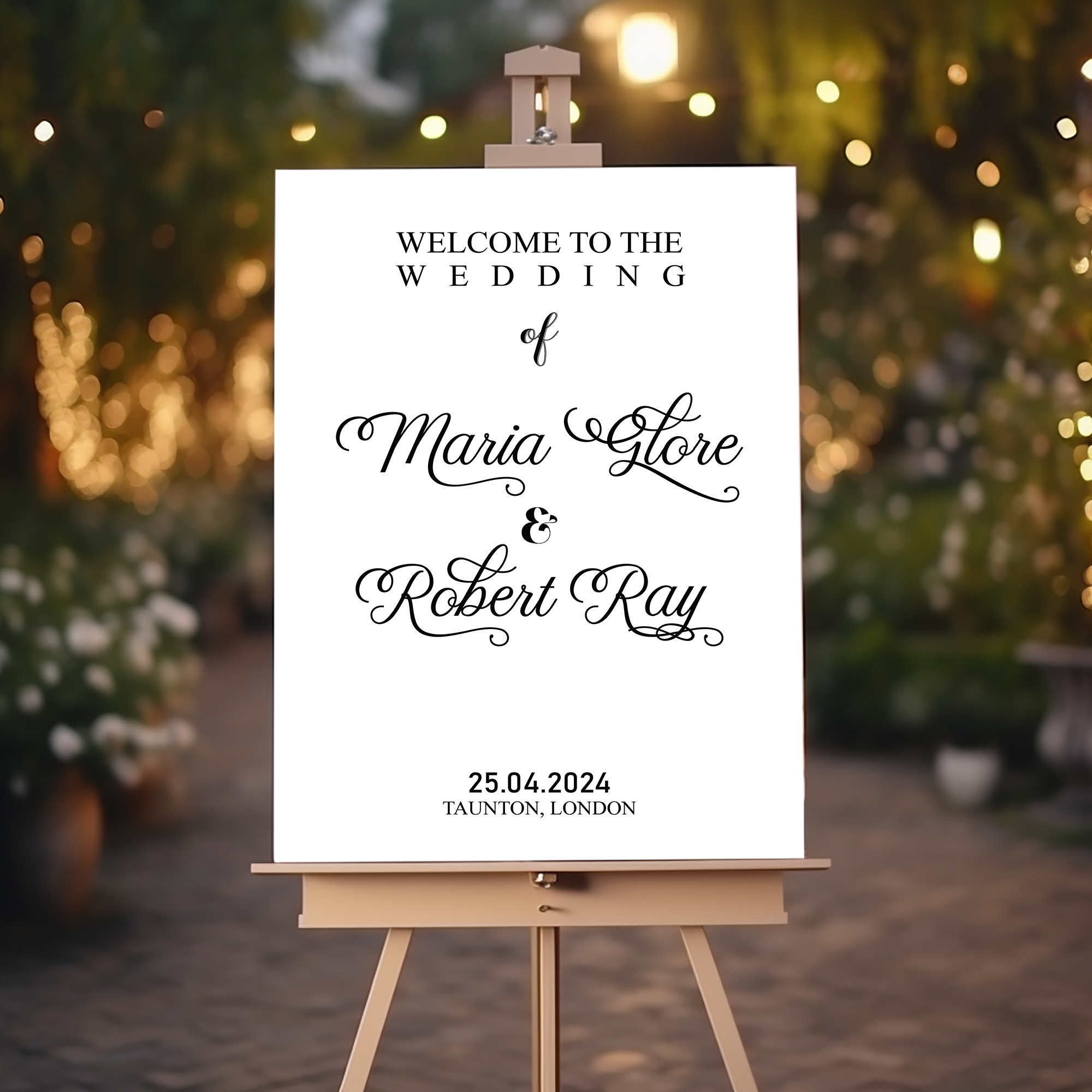 Minimalist Wedding Welcome Sign, A1, A2, A3 or A4, Simple Modern Welcome Sign, Wedding Welcome Sign, Large Printed Welcome Sign