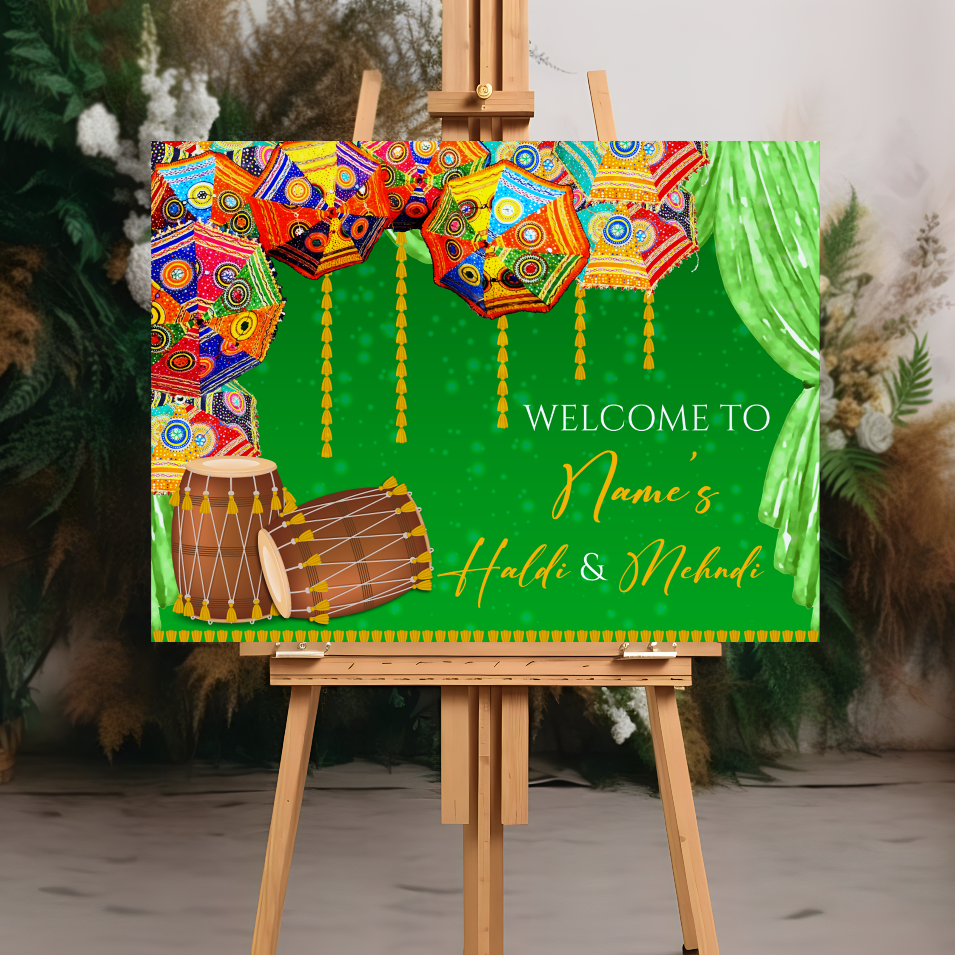 Mehndi Welcome Signs, Mehendi Signs, Umbrella Desi Decor, Mehndi Sign, Indian Decor Sign, Mendhi Umbrella, Henna Sign, Mehendi Welcome