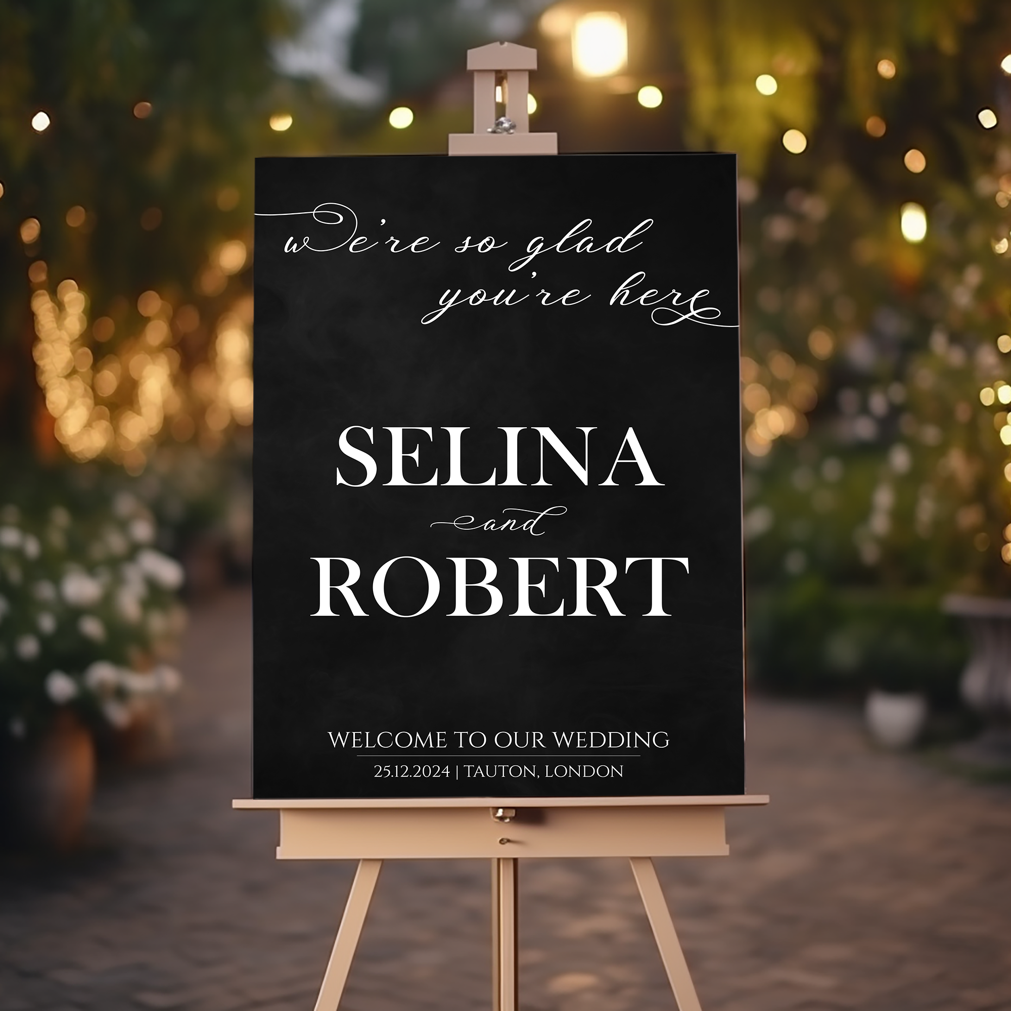 Minimalist Wedding Welcome Sign, A1, A2, A3 or A4, Simple Modern Welcome Sign, Wedding Welcome Sign, Large Printed Welcome Sign