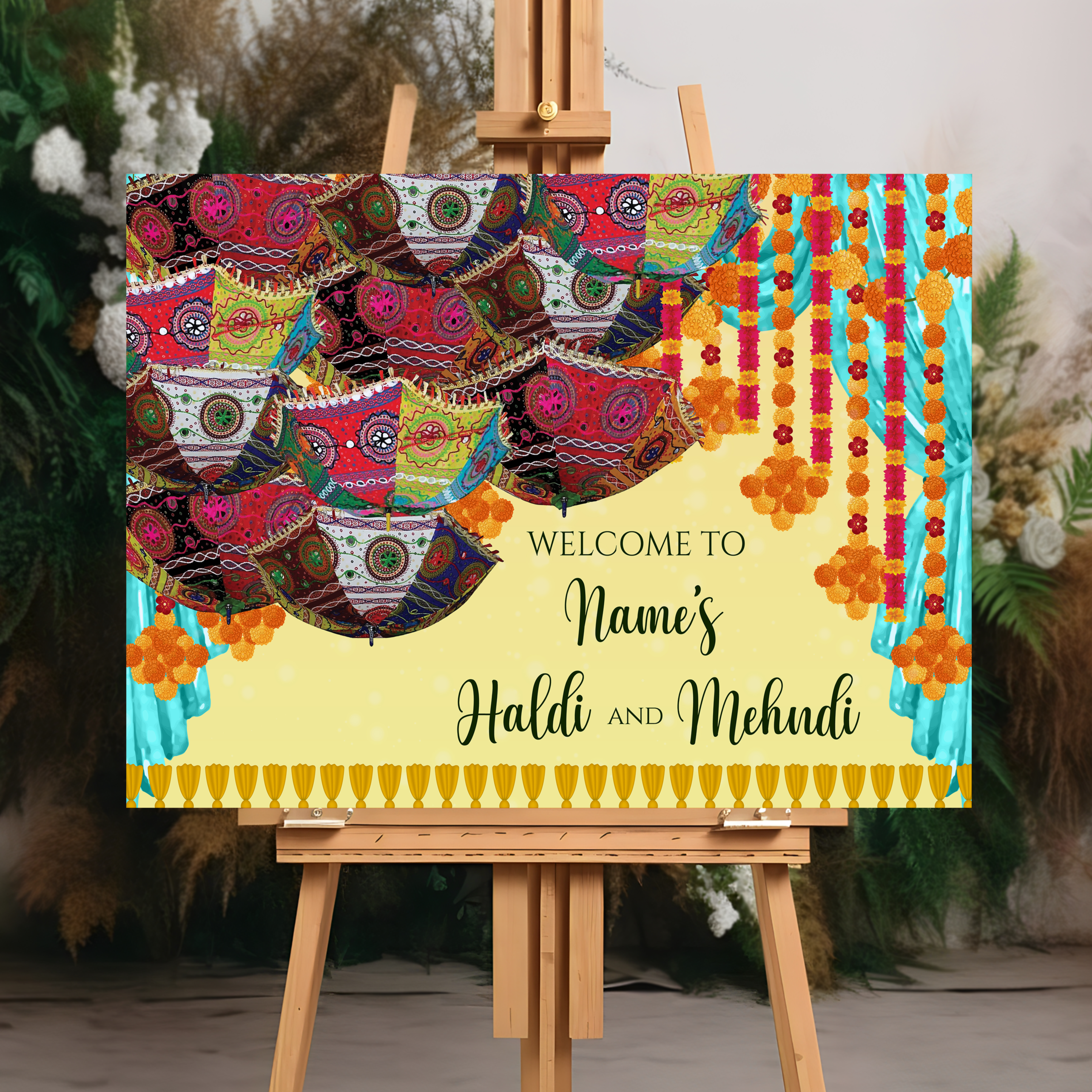 Mehndi Welcome Signs, Mehendi Signs, Umbrella Desi Decor, Mehndi Sign, Indian Decor Sign, Mendhi Umbrella, Henna Sign, Mehendi Welcome