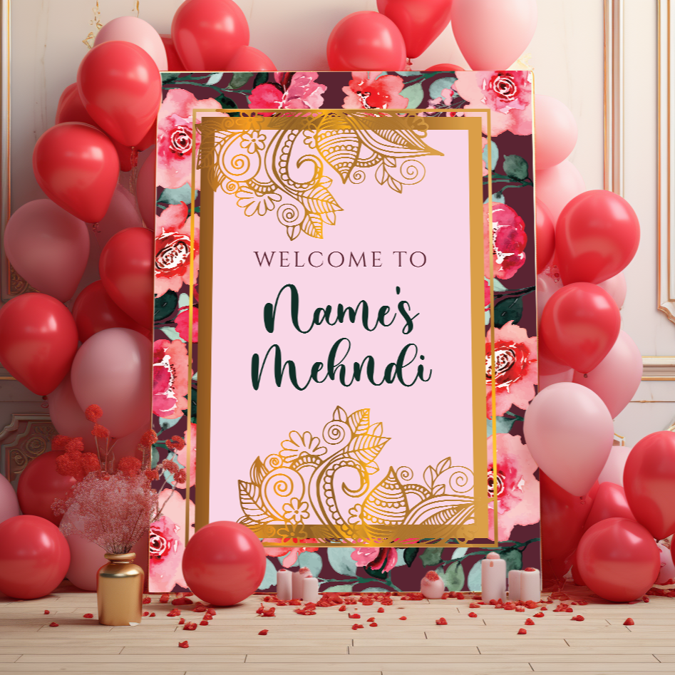 Mehndi Welcome Signs, Mehendi Signs, Umbrella Desi Decor, Mehndi Sign, Indian Decor Sign, Mendhi Umbrella, Henna Sign, Mehendi Welcome