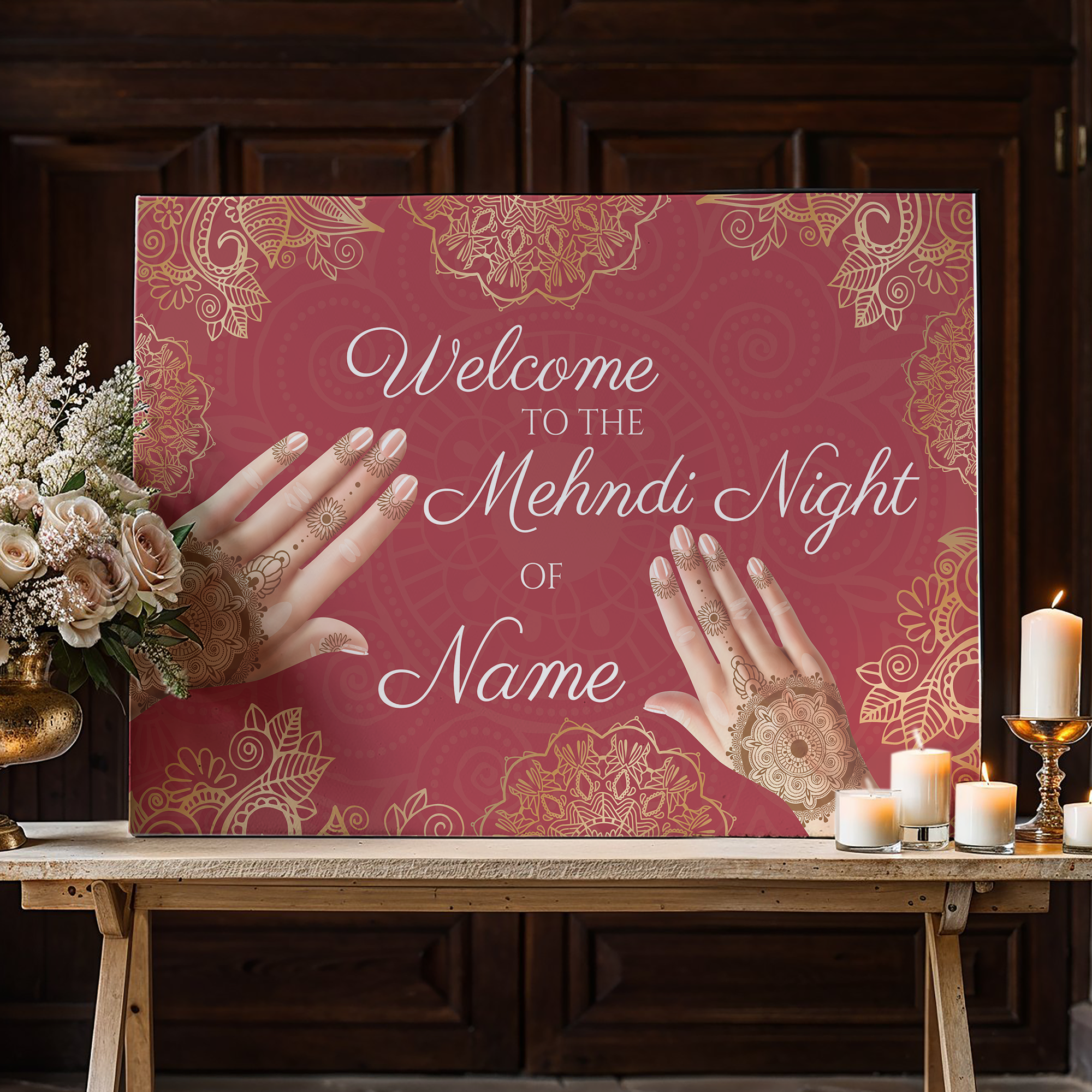 Mehndi Welcome Signs, Mehendi Signs, Umbrella Desi Decor, Mehndi Sign, Indian Decor Sign, Mendhi Umbrella, Henna Sign, Mehendi Welcome