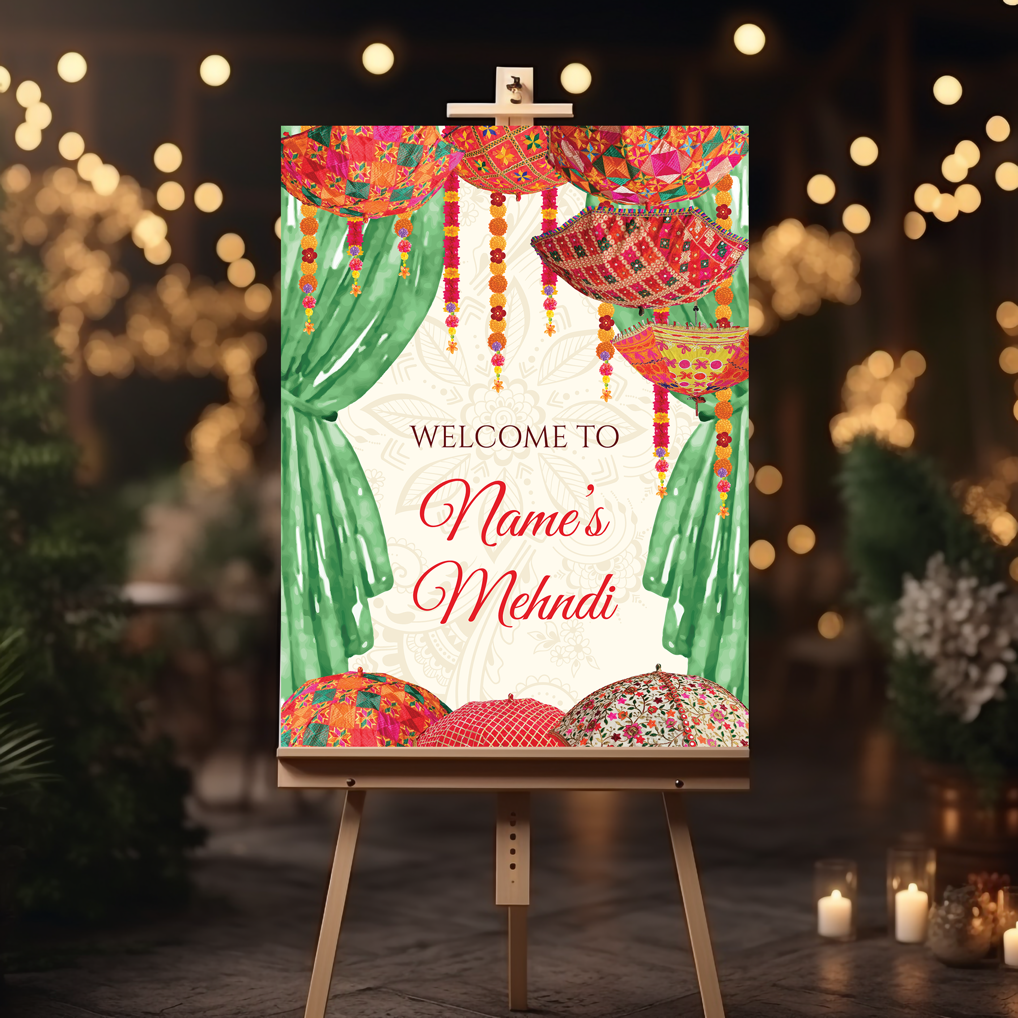 Mehndi Welcome Signs, Mehendi Signs, Umbrella Desi Decor, Mehndi Sign, Indian Decor Sign, Mendhi Umbrella, Henna Sign, Mehendi Welcome