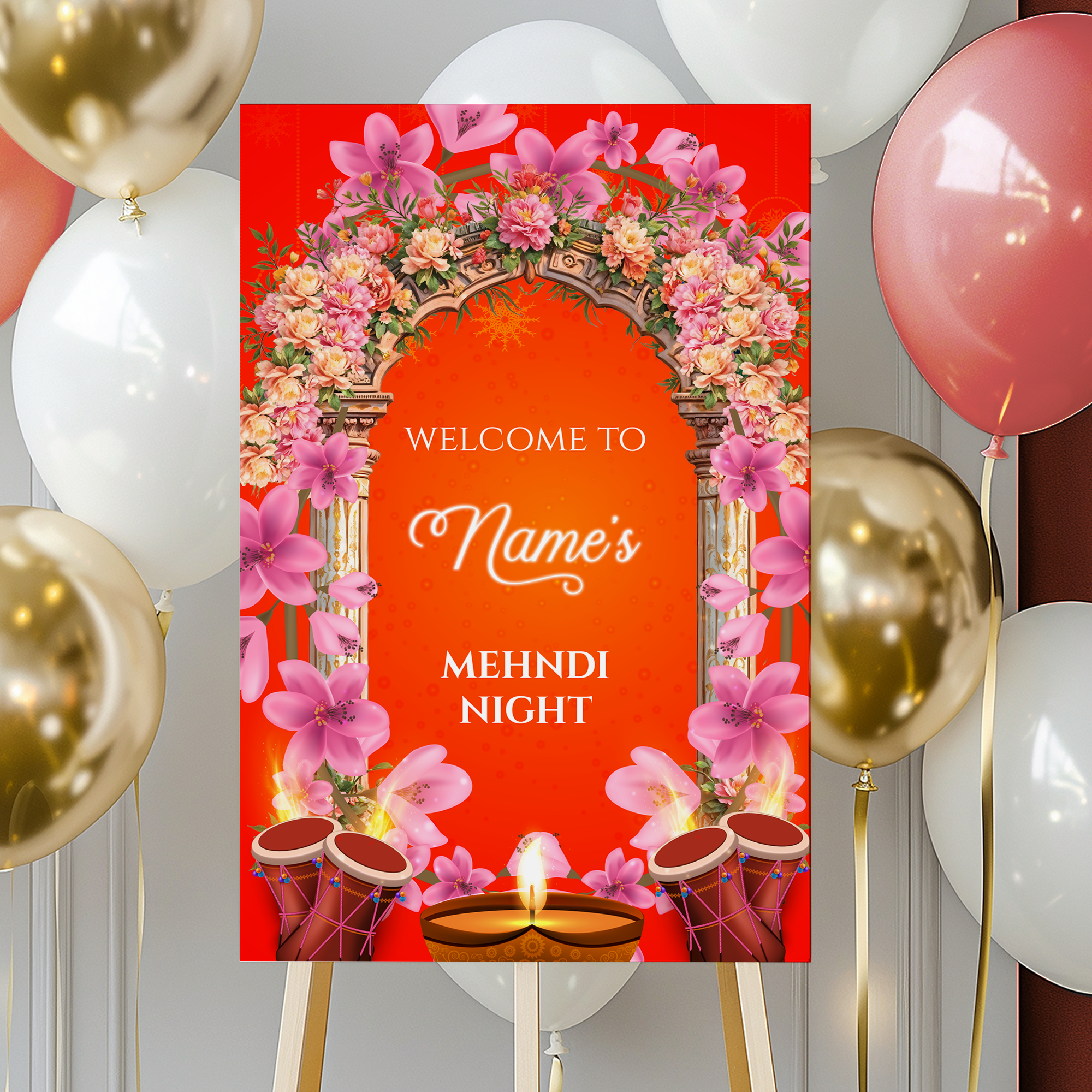 Mehndi Welcome Signs, Mehendi Signs, Umbrella Desi Decor, Mehndi Sign, Indian Decor Sign, Mendhi Umbrella, Henna Sign, Mehendi Welcome