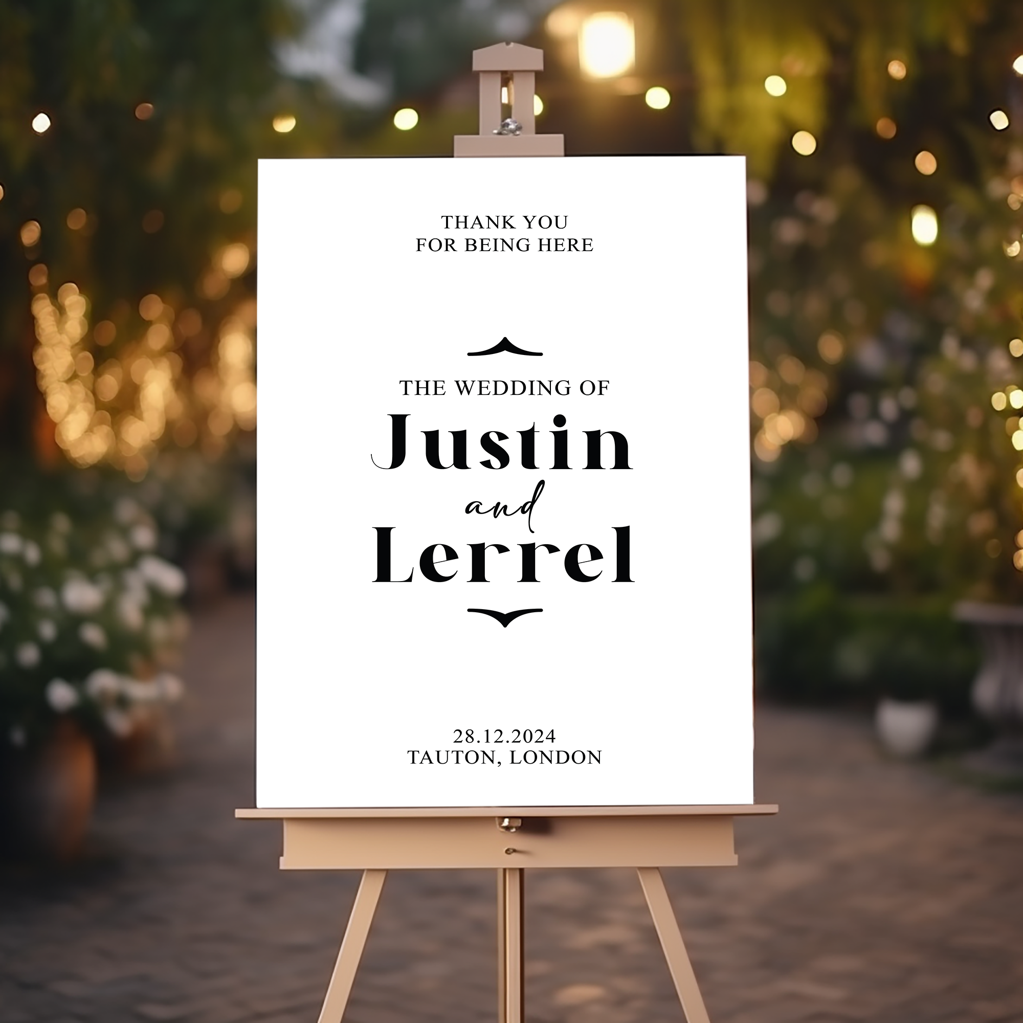 Minimalist Wedding Welcome Sign, A1, A2, A3 or A4, Simple Modern Welcome Sign, Wedding Welcome Sign, Large Printed Welcome Sign