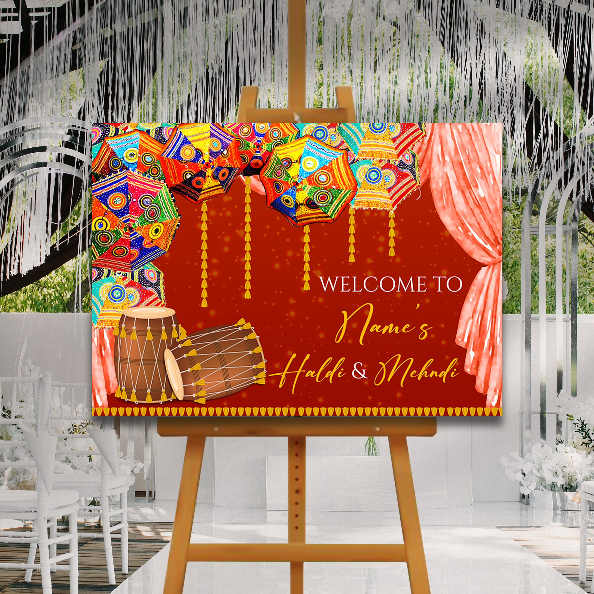 Mehndi Welcome Signs, Mehendi Signs, Umbrella Desi Decor, Mehndi Sign, Indian Decor Sign, Mendhi Umbrella, Henna Sign, Mehendi Welcome