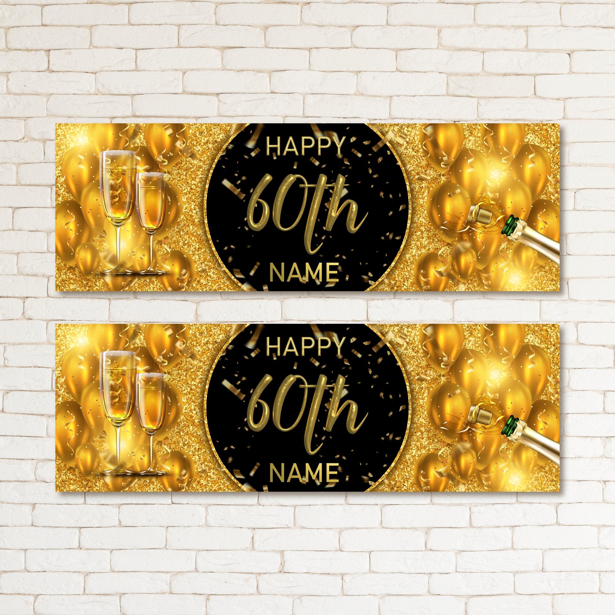 60th birthday deals banners